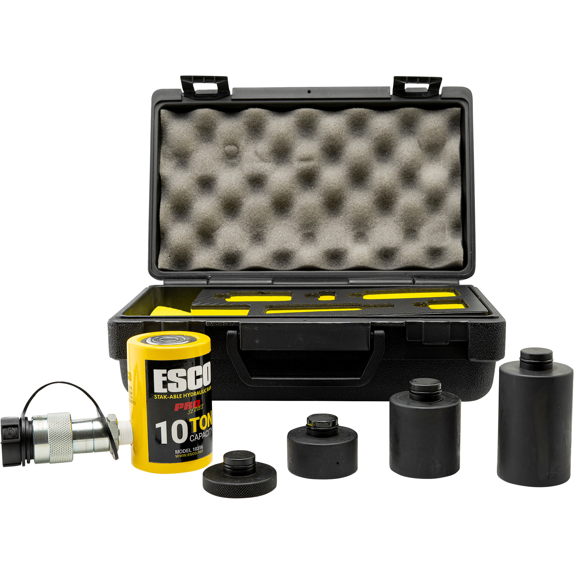 ESCO Stak-Able Hydraulic Ram Kit, 10-Ton Capacity, Model# 10316
